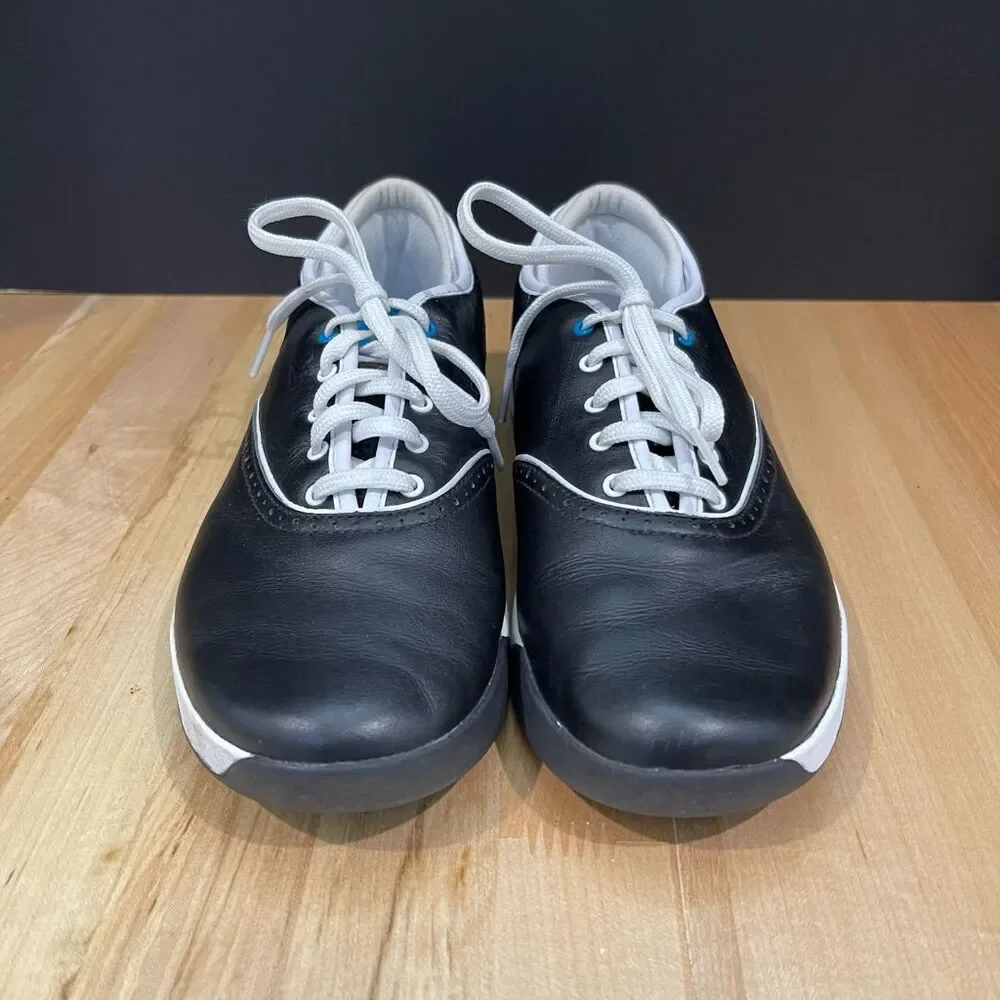 Nike Lunarlon Duet Classic Golf Shoes. Black leather. Size Women’s 7.